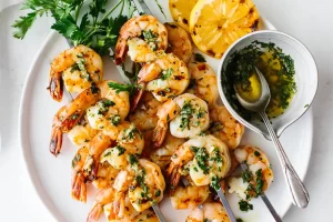 Perfectly Grilled Lemon Garlic Butter Shrimp Skewers In 2024-Recipe & ingredients